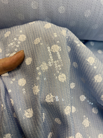 Ткань хлопок 50% шелк 30% вискоза 20% с пайетками (Италия) ш-145см 1м