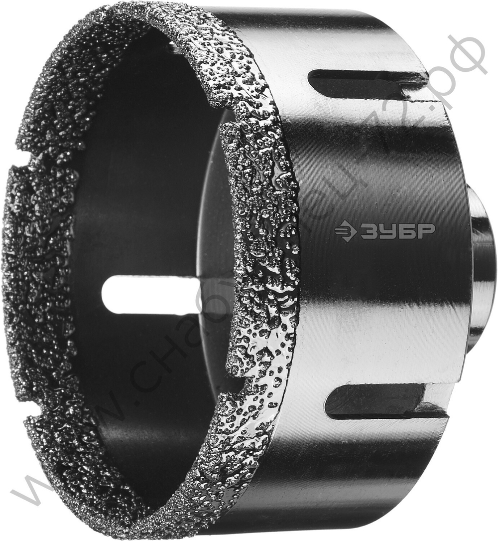 ЗУБР АВК d 83 мм (М14, 15 мм кромка), Вакуумная алмазная коронка, Профессионал (29865-83)