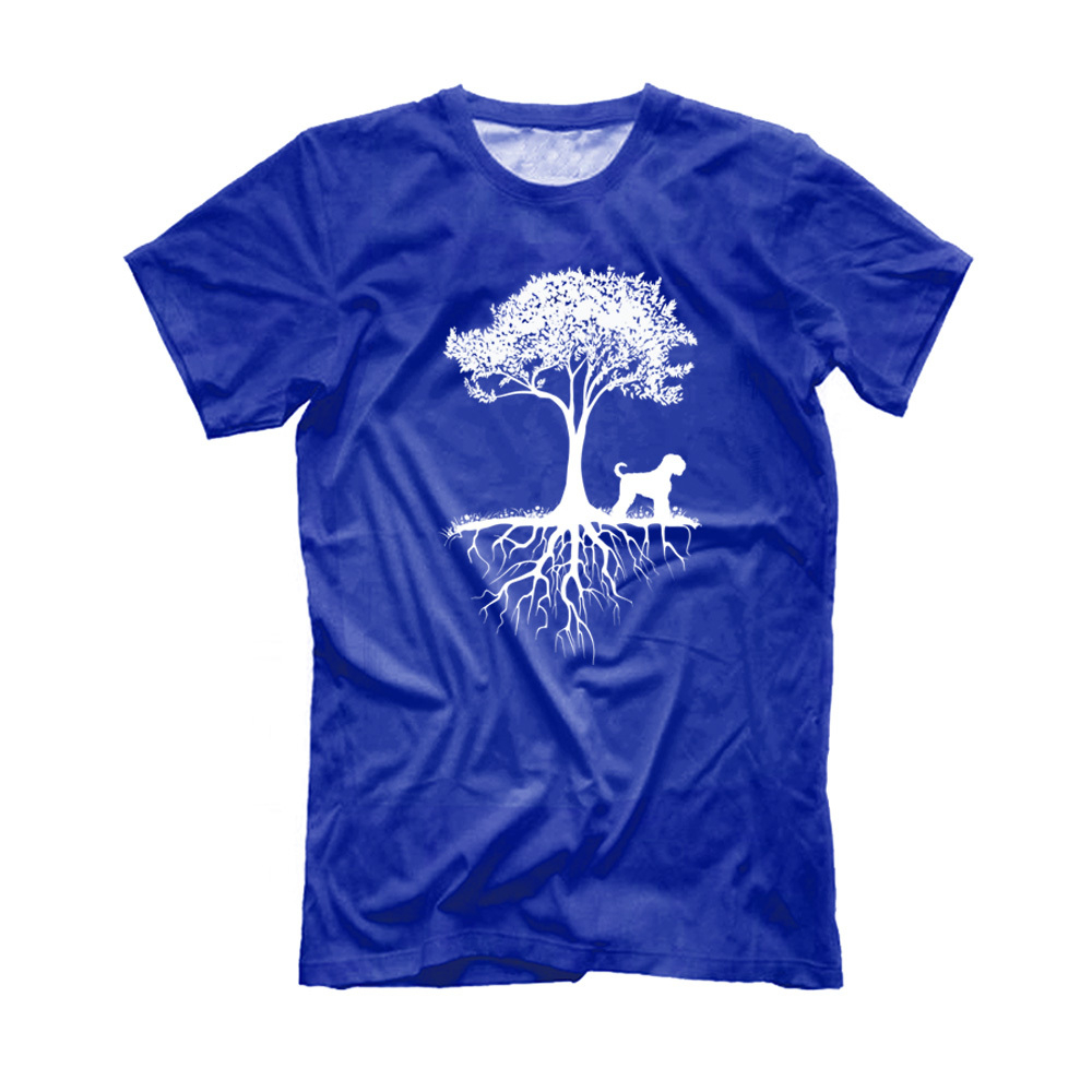 Футболка "Черный терьер у дерева"