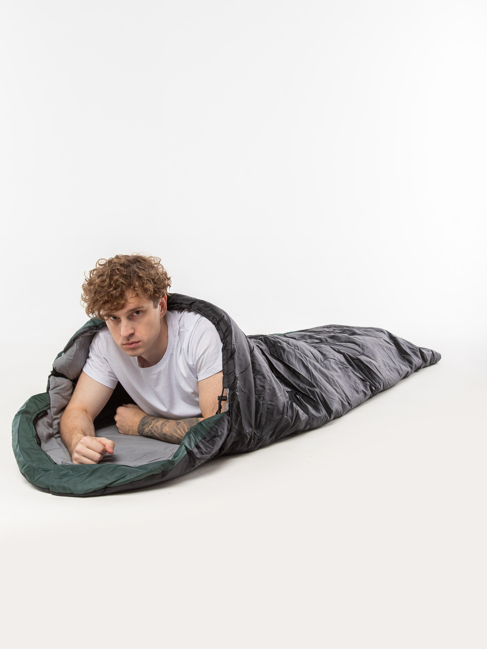 Спальный мешок  TRAVELLER zip L от -6C (с подголовником 230х90)INDI