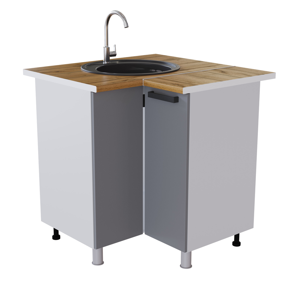 Берн Угловой рабочий стол-мойка 850*850 УМП