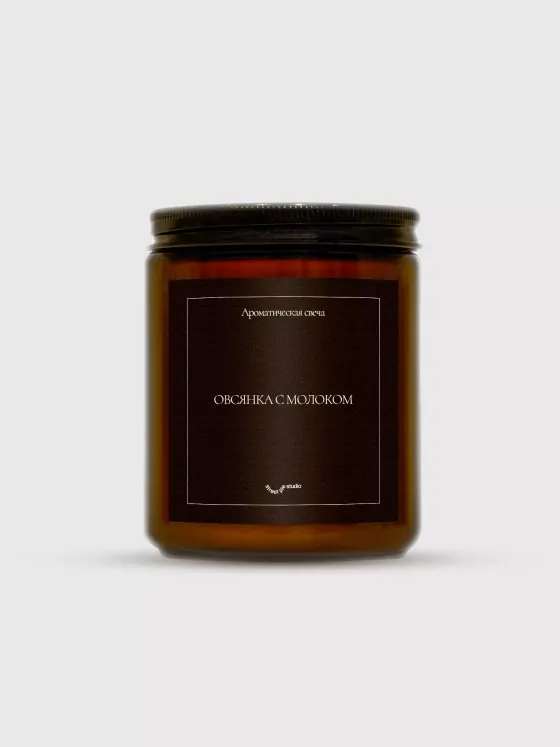 Ароматическая свеча Овсянка с молоком