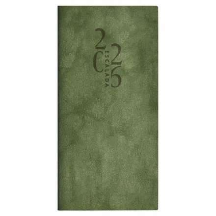 Еженедельник дат. 2026г (80*165мм) 64л., кожзам., мягк.пер. "Тиволи глосс хаки"