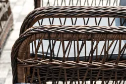 "Цесена" обеденная группа плетеная из искусственного ротанга, цвет коричневый