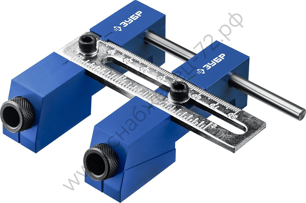 ЗУБР два отверстия, регулируемый кондуктор для глухих отверстий, Профессионал (30081)
