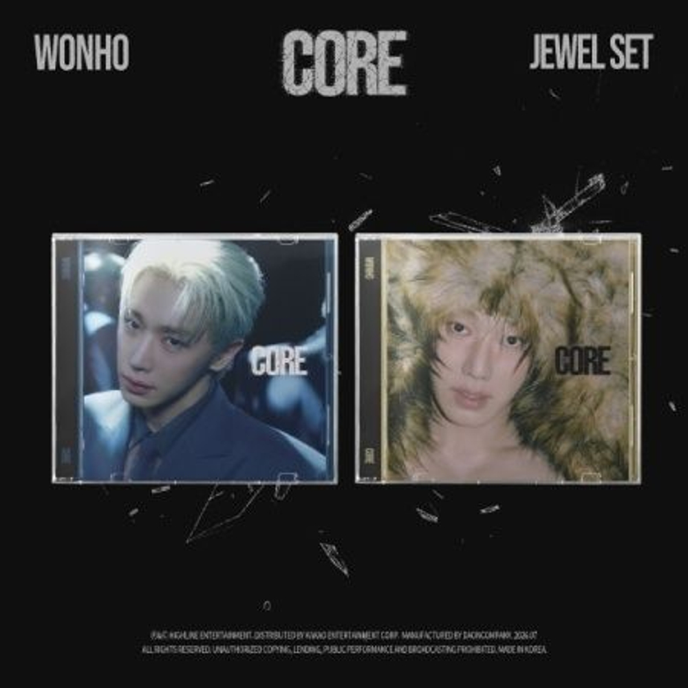 Альбом WONHO - CORE EP Album JEWEL 2 Version SET