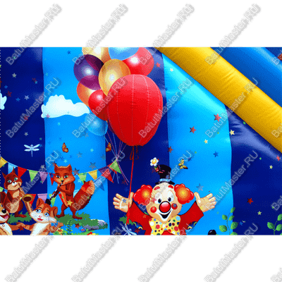 Надувной батут-горка "Подарок" 10*5*7 м