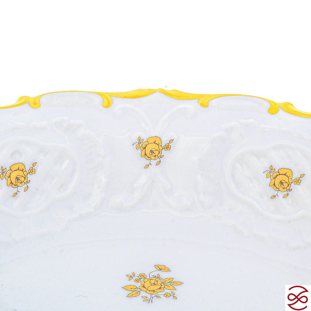 Блюдо овальное Queen's Crown Золотая роза 31 см