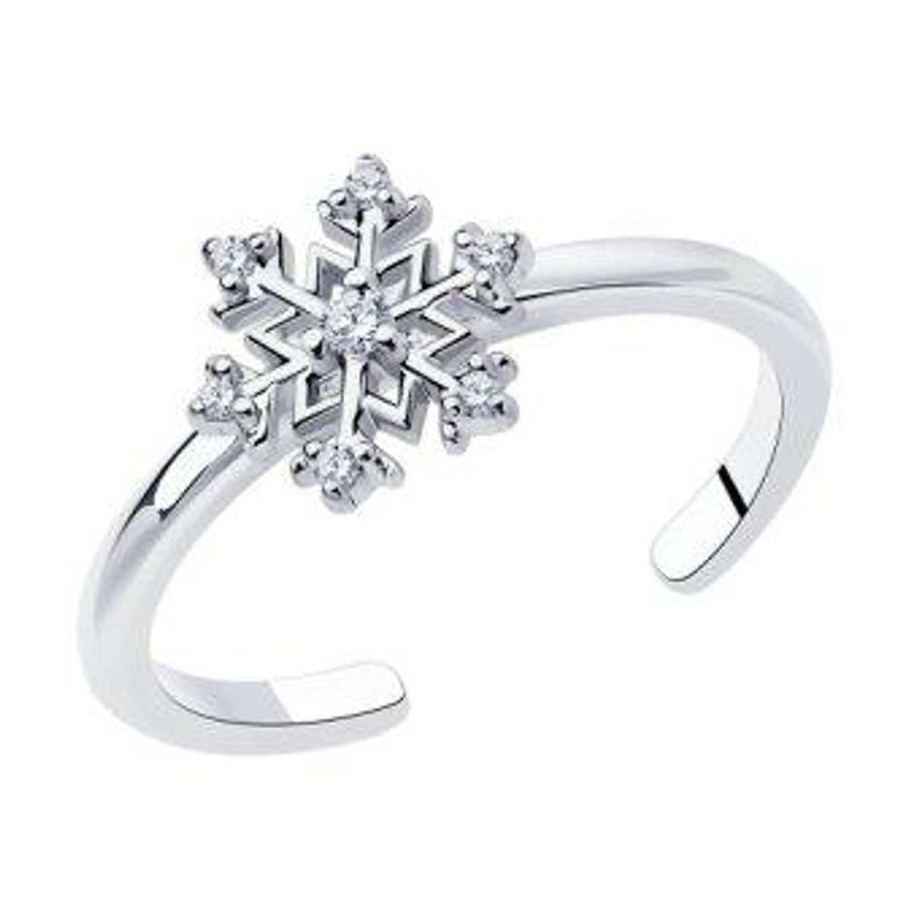 Кольцо Снежинка