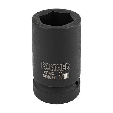 Головка ударная глубокая 30мм (6гр),1'' Partner PA-48510030