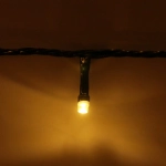 Гирлянда для улицы «Мерцание» 20м 240 ламп LED чёрный провод,1 реж.,IP-54, Теплый белый (возможность соединения)