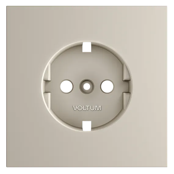 Накладка для розетки с заземлением, S70 (кашемир) vls000603