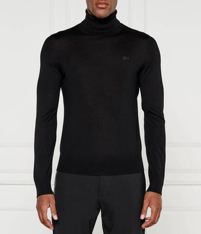 Хлопковый гольф Dsquared2 - черный(S74HA1440 S18310)