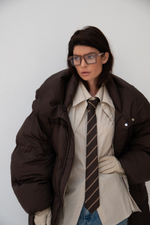 Рубашка двойная в полоску