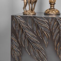 Тумба прикроватная Тропик Классика Серый Голд левая