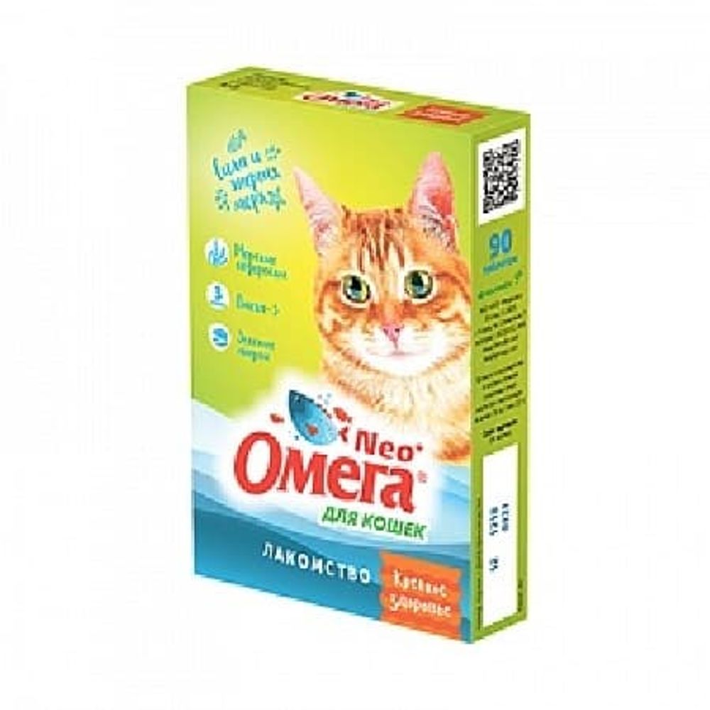 Омега НЕО+ К-З морск водор д/кошек  КРЕПКОЕ ЗДОРОВЬЕ 90 т