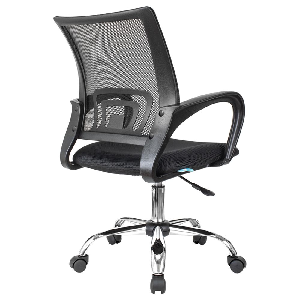 Кресло оператора Helmi HL-M95 R (695) "Airy", СН, спинка сетка черная/сиденье ткань TW черная, пиастра