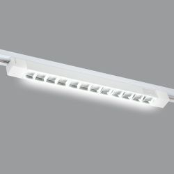 ULB-Q282 30W-4000K WHITE Светильник-прожектор светодиодный трековый. Линейный. 2500 Лм. Белый свет 4000К. Корпус белый. ТМ Volpe