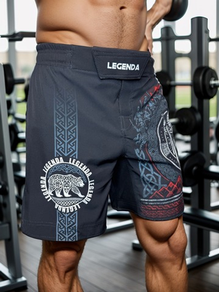 Шорты MMA LEGENDA Варяги 2 черные