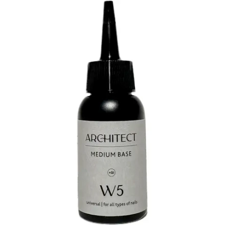 Nail ARCHITECT MEDIUM BASE Прозрачная универсальная каучуковая база для гель-лака, 50 ml