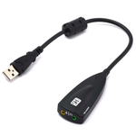Внешняя звуковая карта USB 3D Sound (кабель 20см) 5HV2