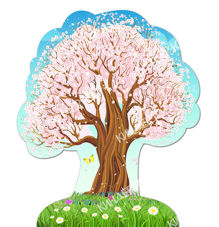 Декорация "Дерево (Весна)" арт. Ф401-7