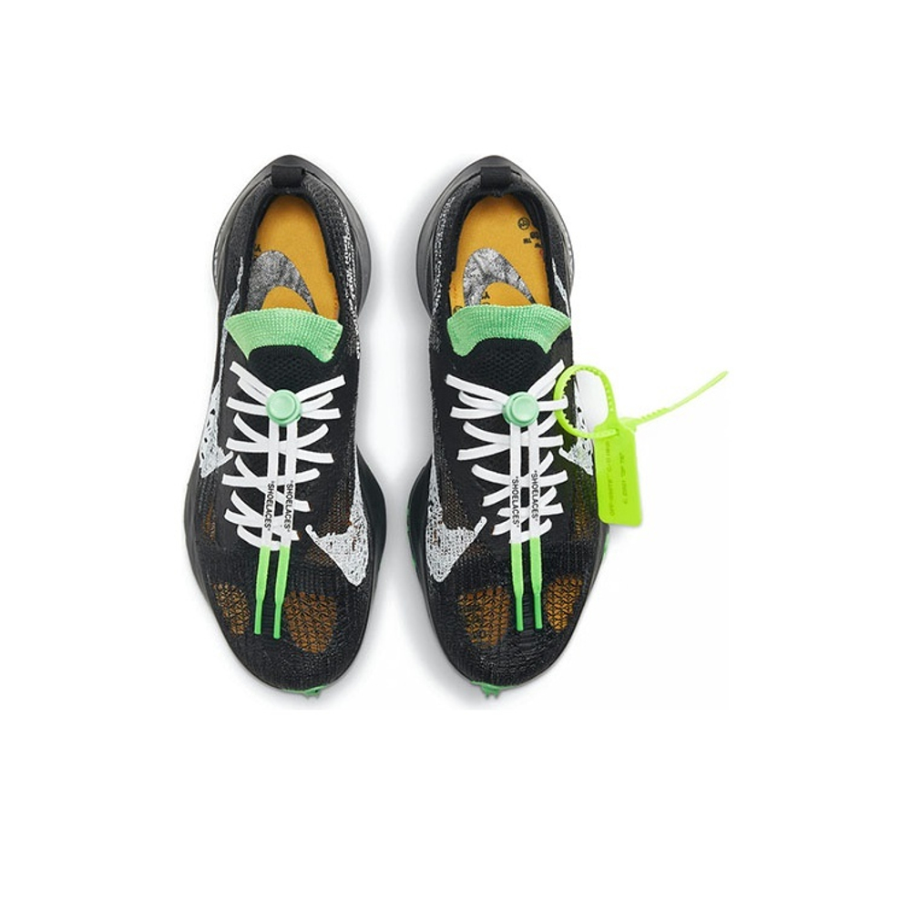 Nike Air Zoom Tempo Next% Flyknit Off White Black Scream Green