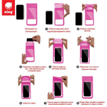 Водонепроницаемый чехол Ainy QE-001D для телефона, розовый