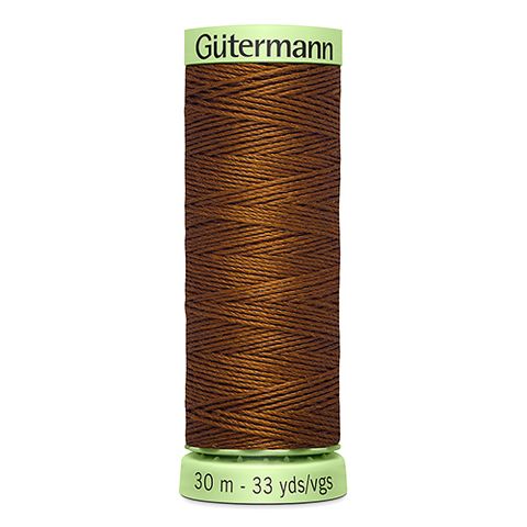 Нить Top Stitch 30/30 м для декоративной отстрочки, Gutermann, 650 золотисто-каштановый