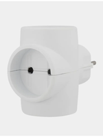 Тройник электрический, без заземления, 220 В, 6A