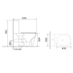 Унитаз-компакт безободковый WAVE ALPINA Tornado1.0, гор,ниж,2-кн.арм, дюро,м/л,быстр,БЕЛЫЙ глянец