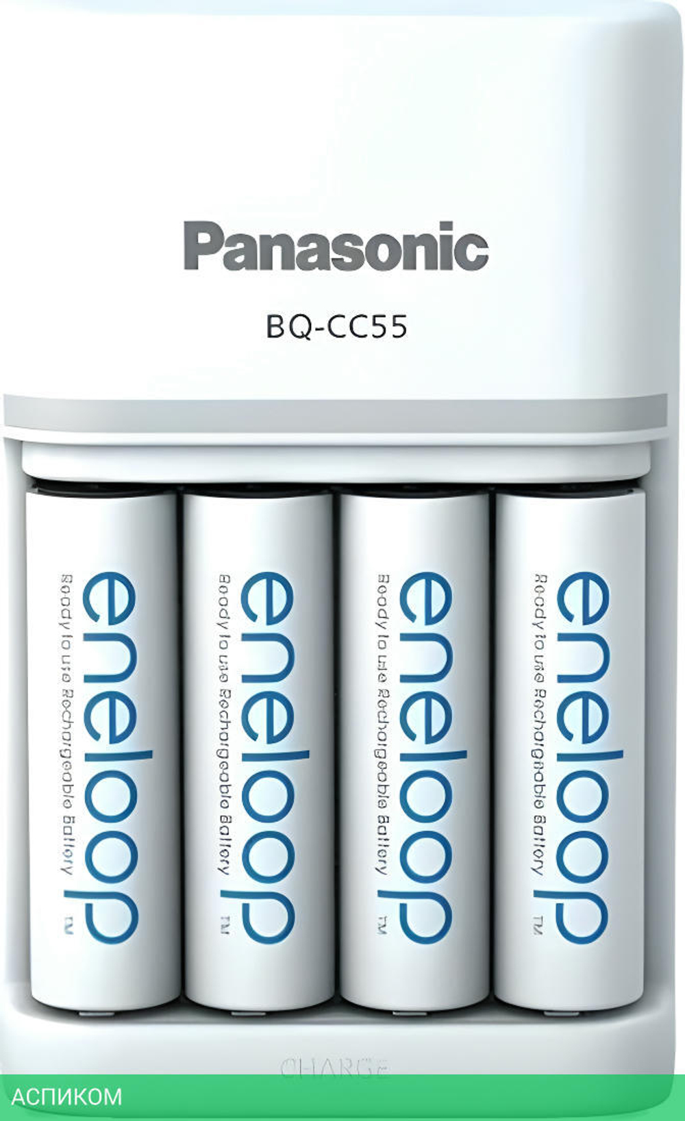 Аккумулятор с зарядным устройством Panasonic Eneloop BQ-CC55/4xBK-3MCDE Smart&Quick (K-KJ55MCD40E )