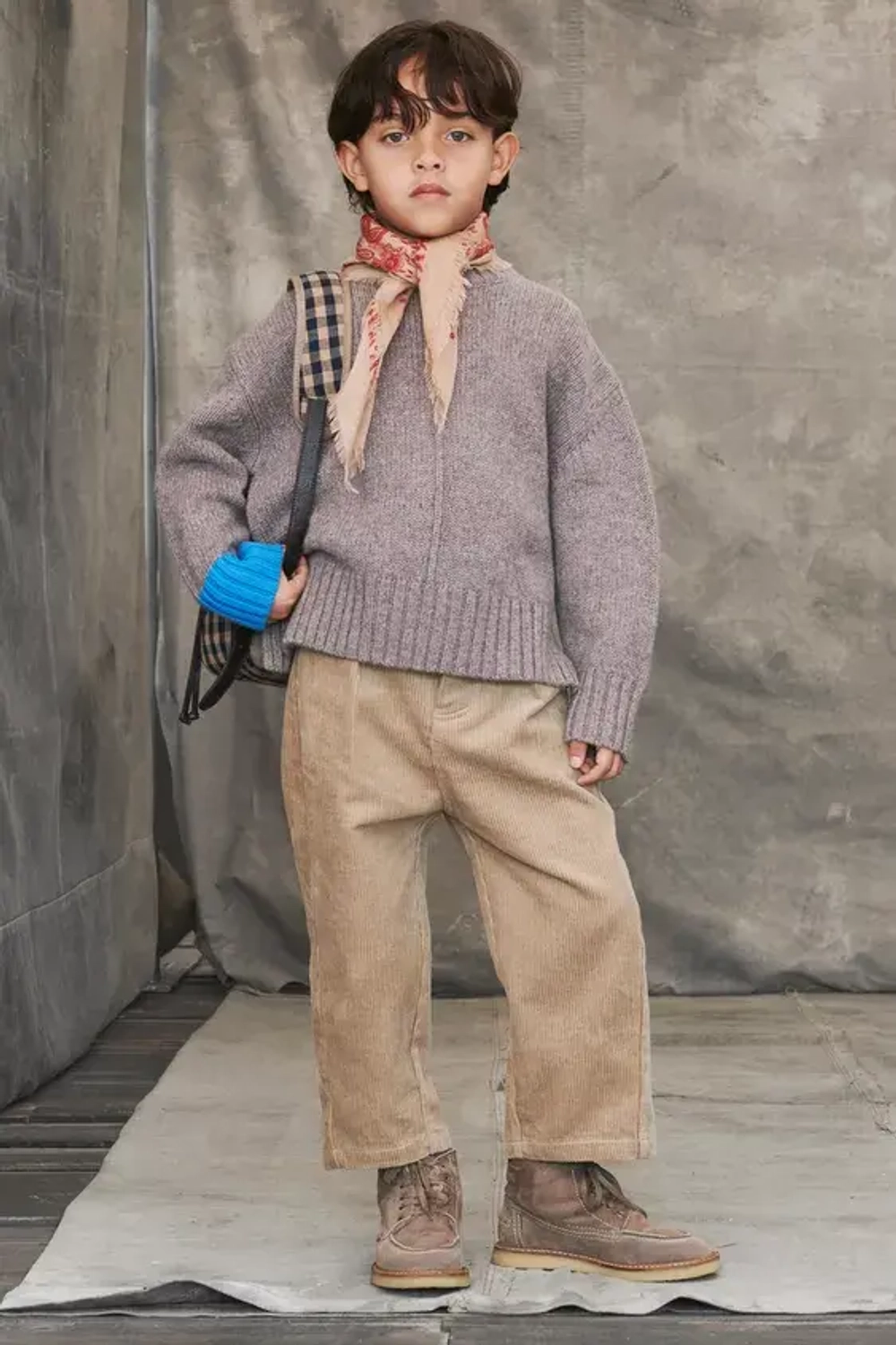 ZARA РЮКЗАК В КЛЕТКУ, ПЕСОЧНЫЙ