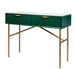 Консоль с ящиками Haines Premium, 100х75х40 см, МДФ зеленый