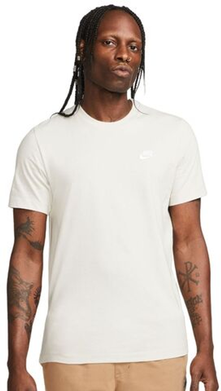 Мужская теннисная футболка Nike Sportswear Club T-Shirt - light bone
