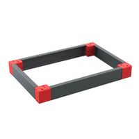 Комплект угловых элементов с пластиковыми заглушками, В =100 мм, 1 кмп =4 шт.