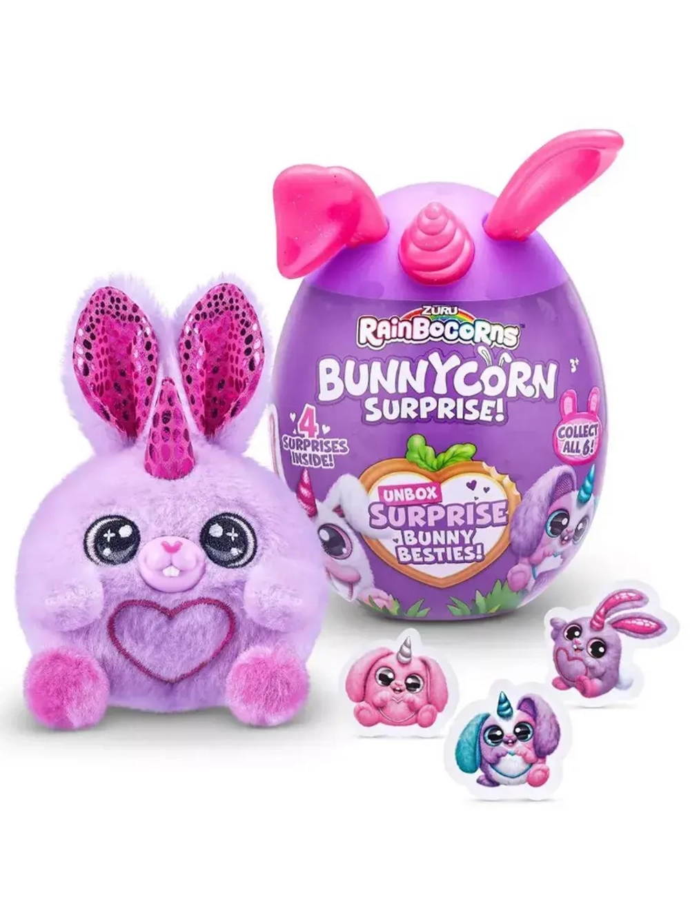 Мягкая игрушка сюрприз яйцо Rainbocorns Bunnycorn 9260