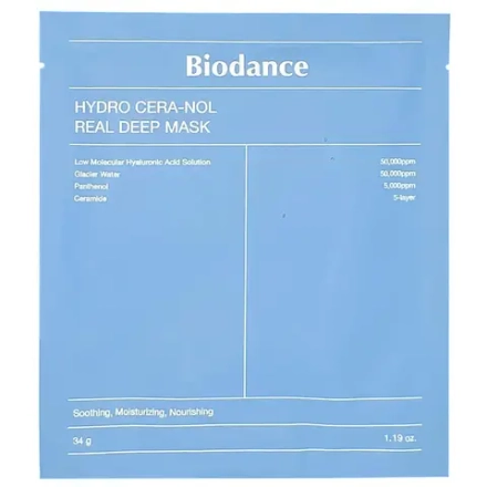 Ночная гидрогелевая маска с церамидами против сухости Biodance Hydro Cera-Nol Real Deep Mask
