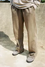 Брюки Magamaev Sweatpants light pale brown/wash коричневые