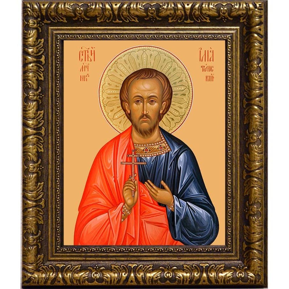 Илия Томский (Кюстенджийский) мученик. Икона на холсте.