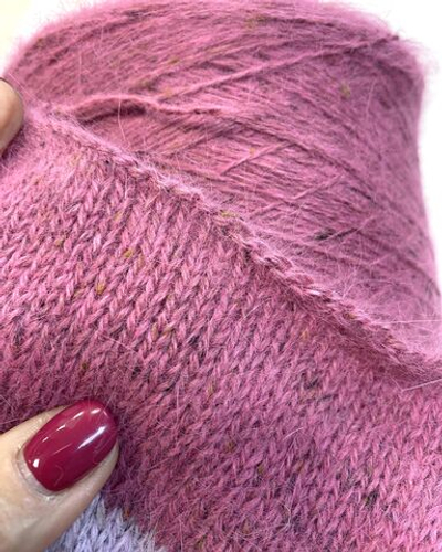 Пряжа на бобине Ангора Твид (Италия) 75% ангора 5% вискоза 20% п/а 100г-450м 235г