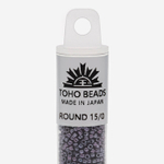 Японский бисер TOHO Round 15/0 (№90), металлизированный, непрозрачный глянцевый