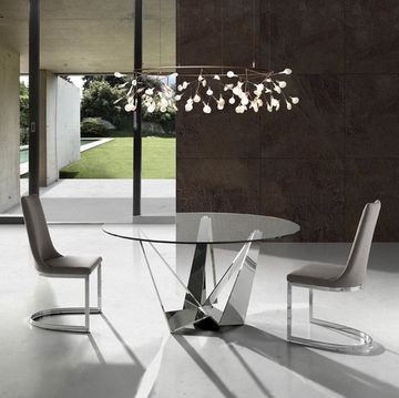 Круглый обеденный стол CT2061R /1042 стеклянный Ø150 Испания 