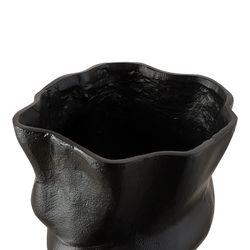 Ваза для цветов Gress, 25 см, черная