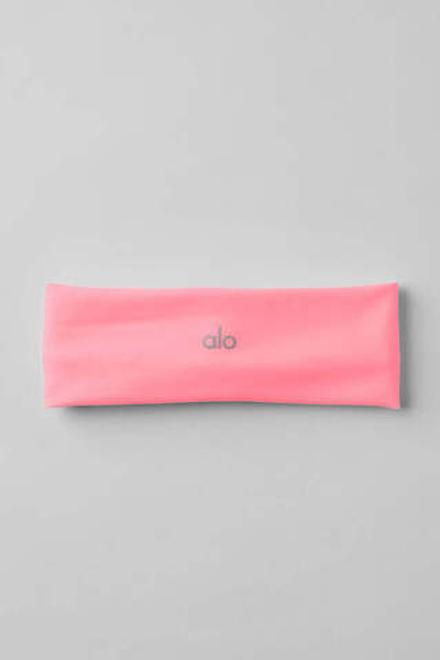Alo yoga Спортивная повязка на голову, неоновый розовый