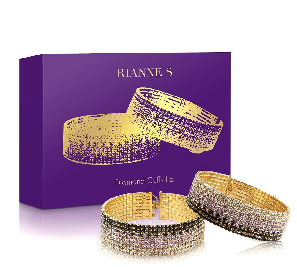 Золотистые наручники Diamond Handcuffs Liz (Цвет: золотистый)