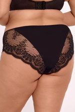 Трусики-слипы Camilla с нежным кружевом (Размер: XXXL) (Цвет: черный)