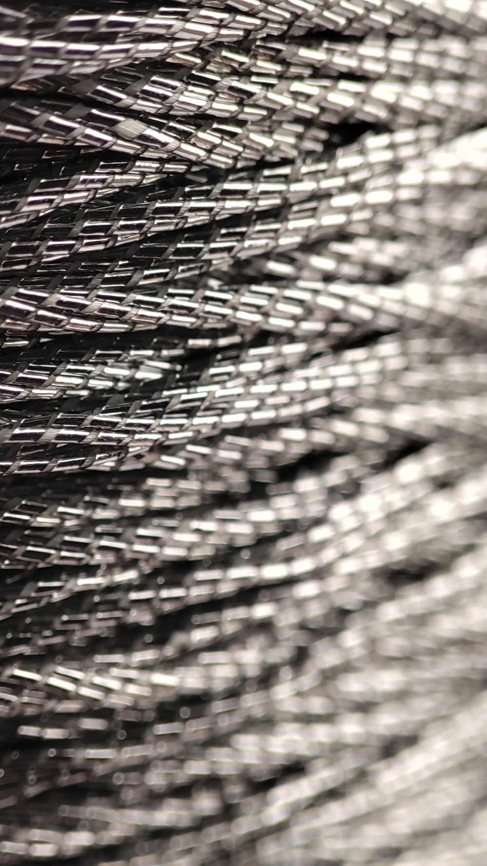 Шнур серебро тёплое 6 сложений 0,5мм