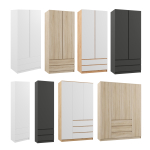 Шкаф Woodville Мадера белый