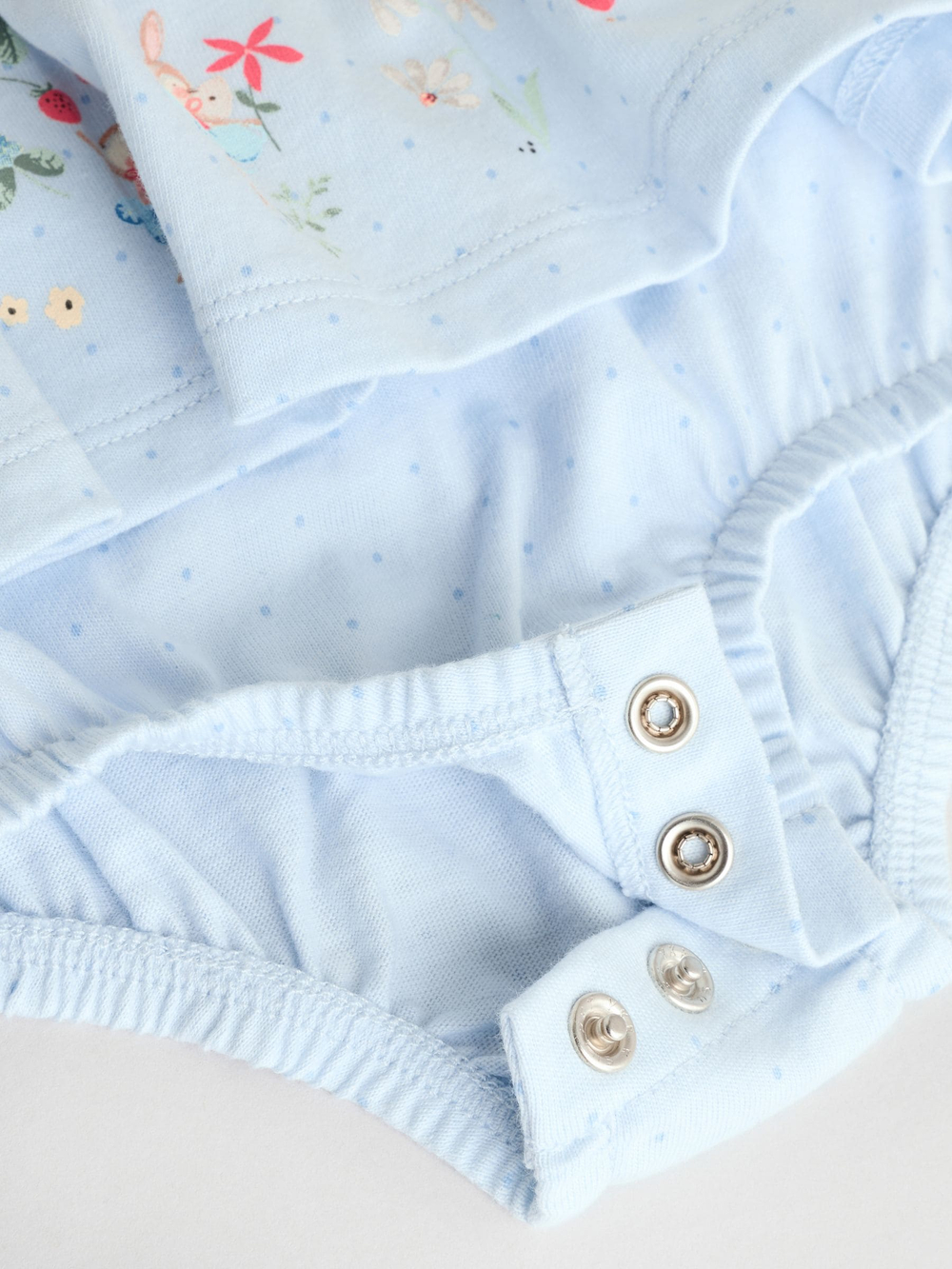 Боди с коротким рукавом для девочек Next E84-781, 3 шт., Розовый, Голубой, Молочный